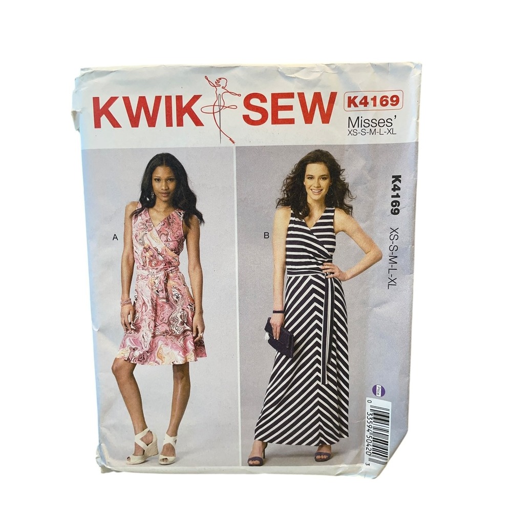 Kwik Sew K4169 Misses' Sleeveless Dress Sewing Pattern XS-XL